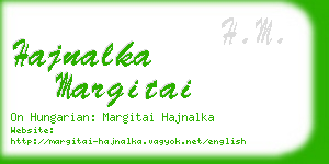 hajnalka margitai business card